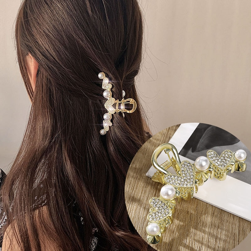 AWAYTR custom Rhinestone Metal Hair Claw Crab Clip / Free Shipping