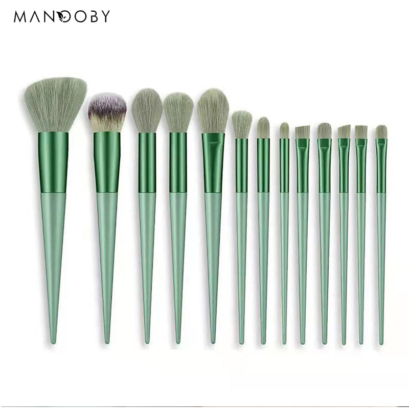 8/13Pcs Natural Makeup-Cosmetics Soft Fluffy Brushes / FREE Shipping