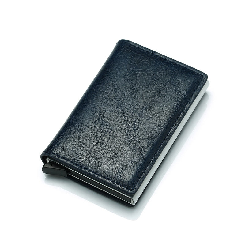 Men RFID Blocking Money, Bank Card Slim Leather Wallet-ID Holder-money clip/ Free Shipping