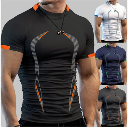 Summer Athletic Sport Shirt for  Men /  Quick Dry  workout  Shirt  / enter discount code X9X17Z1D08N2    Buy 5 get 1 FREE  / FREE Shipping