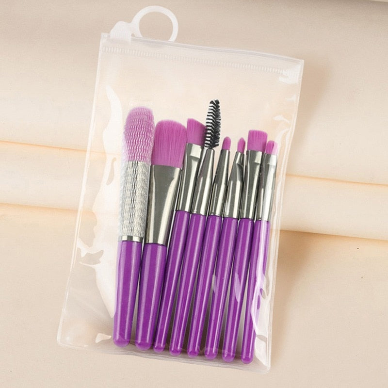 8/13Pcs Natural Makeup-Cosmetics Soft Fluffy Brushes / FREE Shipping