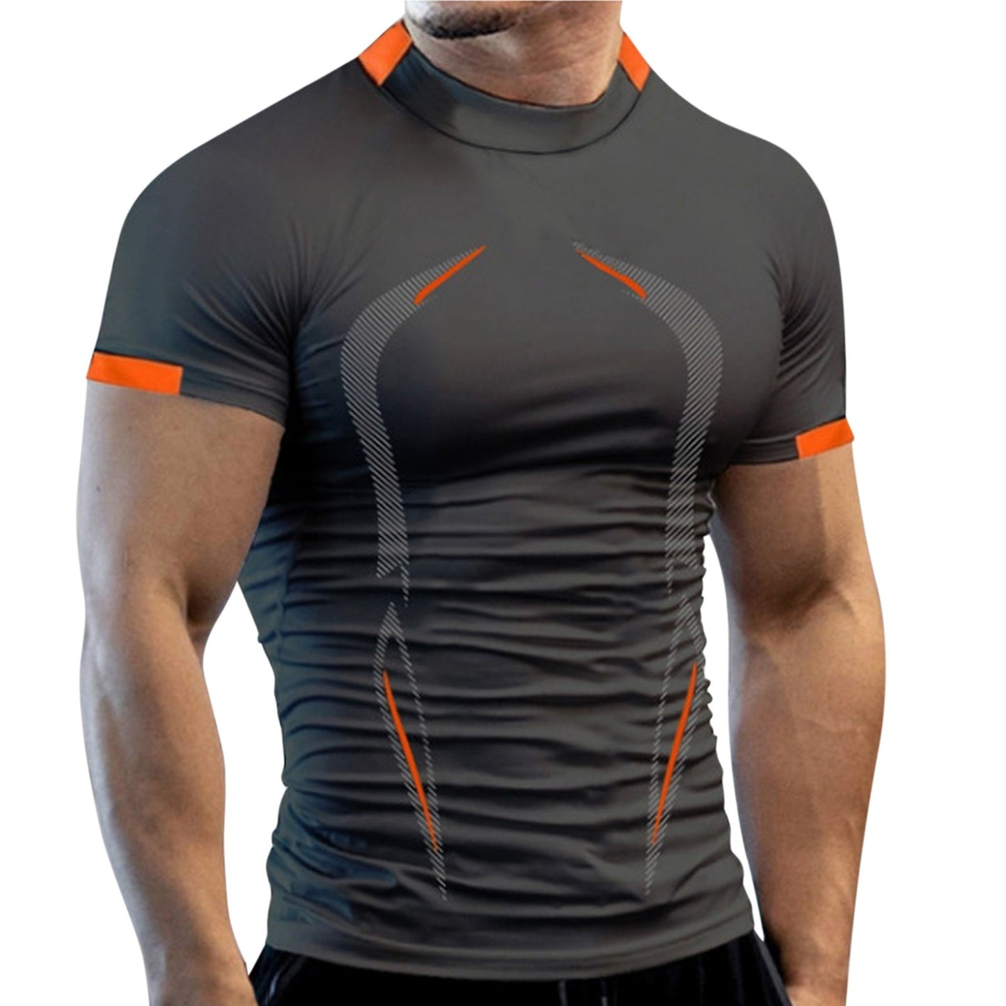 Summer Athletic Sport Shirt for  Men /  Quick Dry  workout  Shirt  / enter discount code X9X17Z1D08N2    Buy 5 get 1 FREE  / FREE Shipping