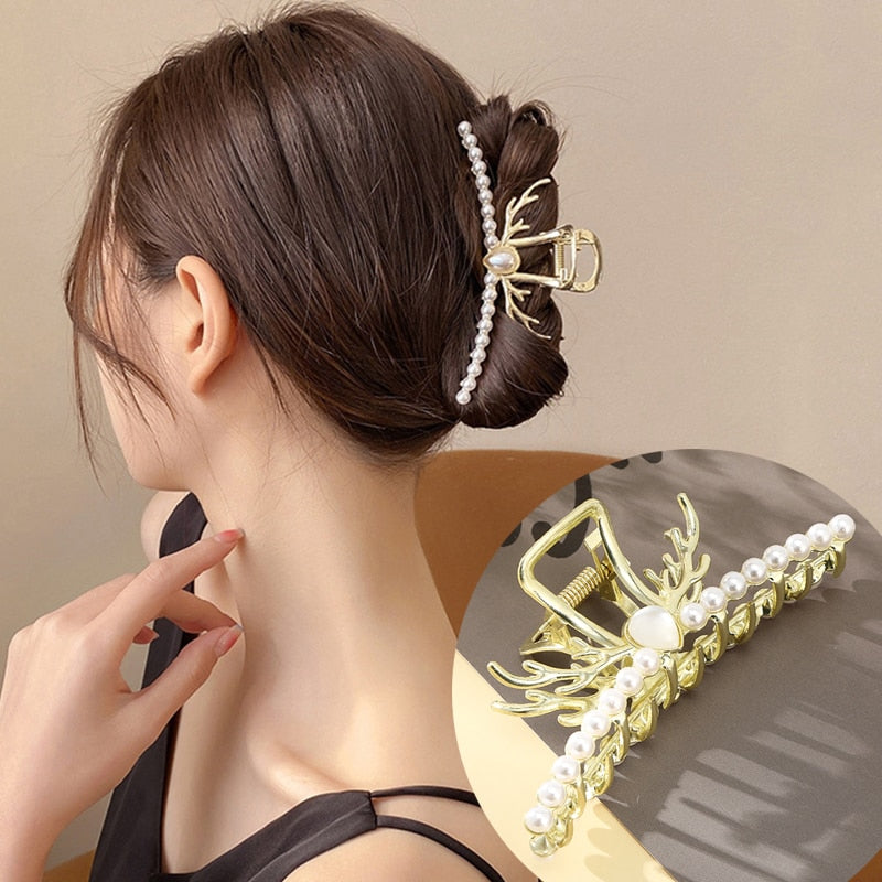 AWAYTR custom Rhinestone Metal Hair Claw Crab Clip / Free Shipping
