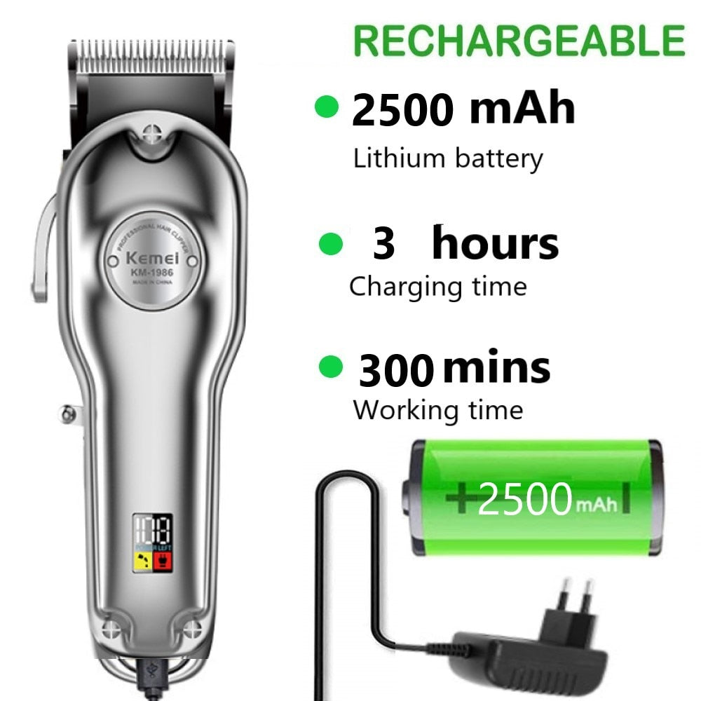 Kemei Professional  Mombo Kit  KM-1986, KM-1949, KM-1102  3-piece Combo set USB Charger / Trimmer, Cutter, electric shaver for men /  FREE Shipping
