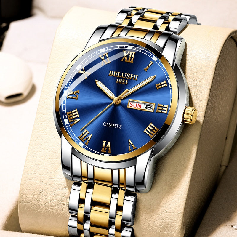 BELUSHI Top Brand Luxury Men's Watch, Luminous/ FREE Shipping - tracking available