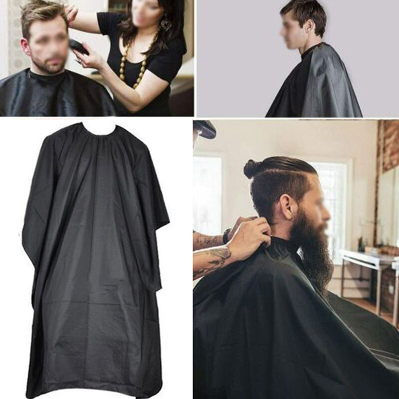 Salon/Barber Black Hairdresser Cape Waterproof Cloth / Salon Professional Accessories  / FREE Shipping