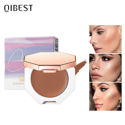 QIBEST Face Makeup Bronzer Palette Silky Cream / Buy 4 get 1 FREE enter Discount Code CVECF182N19G  / FREE Shipping