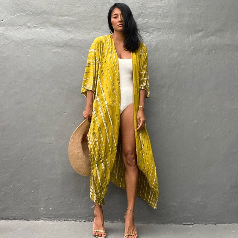 Beach Cover Up Kimono Robe for Women  light and comfortable / FREE Shipping