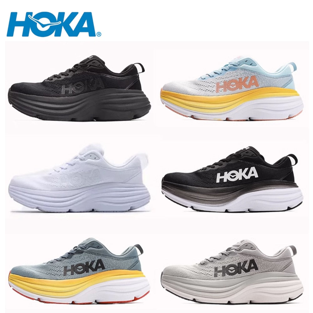 HOKA Bondi 8 Women / Men  Athletic running Marathon shoes / FREE Shipping