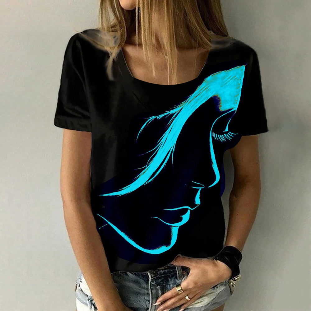 Ladies blouses beautiful floral / artistic designs comfortable top / enter Discount Code HAX0Y7AC7J18   BUY 4 get 1 FREE  / FREE Shipping