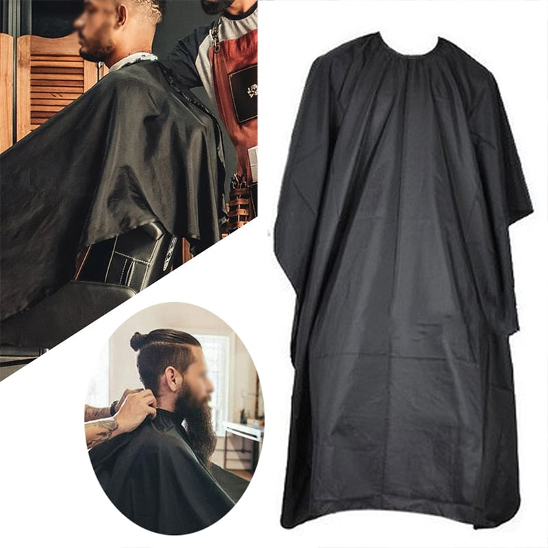 Salon/Barber Black Hairdresser Cape Waterproof Cloth / Salon Professional Accessories  / FREE Shipping
