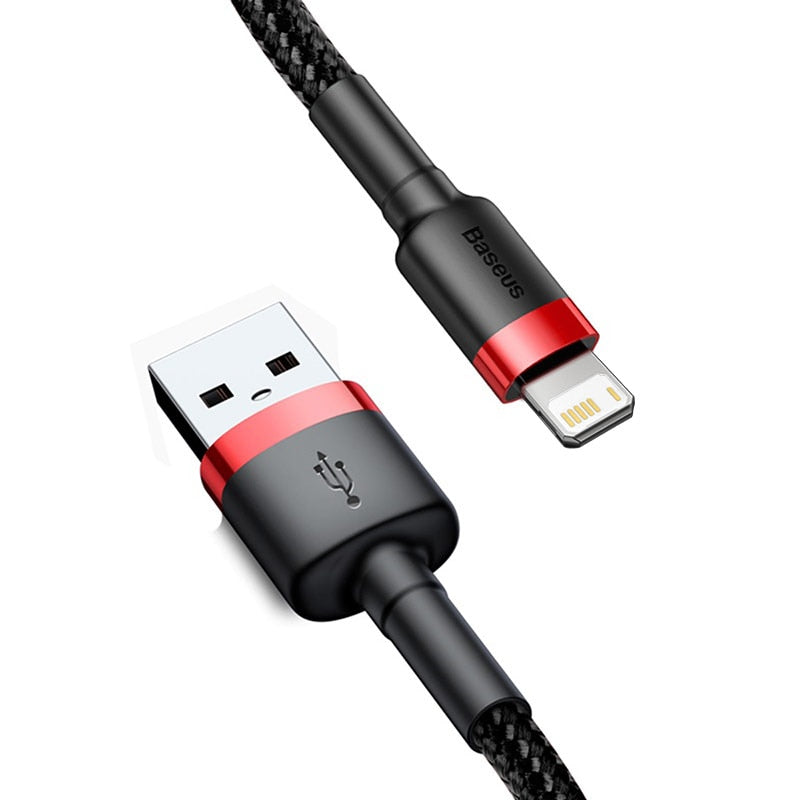 Baseus USB Cable for iPhone14 13 12 11 Plus Cable 2.4A Fast Charging Cable for iPhone- Free Shipping