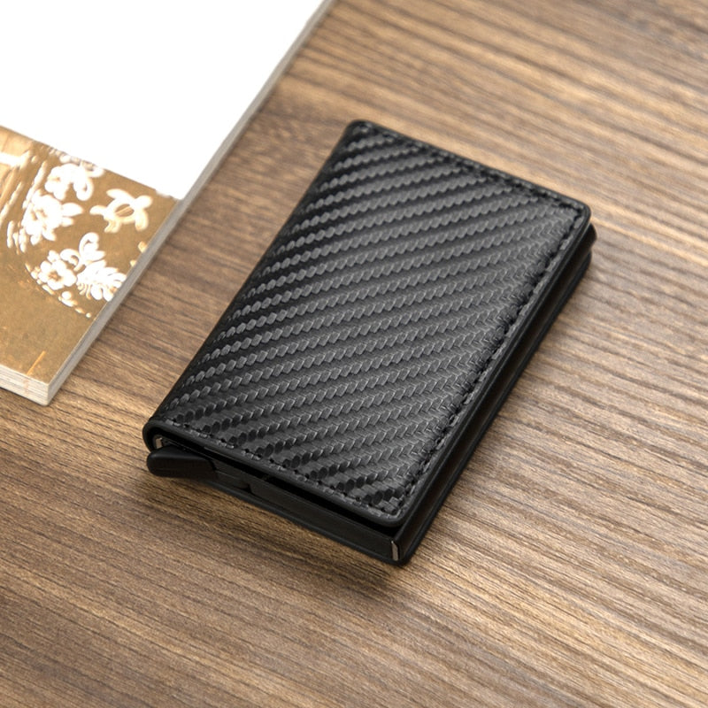 Men RFID Blocking Money, Bank Card Slim Leather Wallet-ID Holder-money clip/ Free Shipping