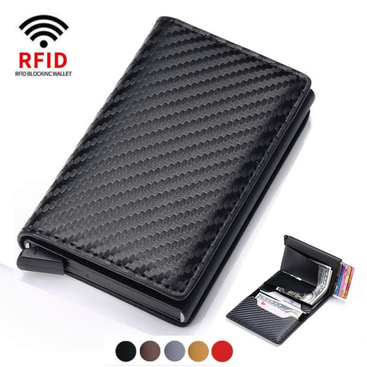 Men RFID Blocking Money, Bank Card Slim Leather Wallet-ID Holder/ Free Shipping