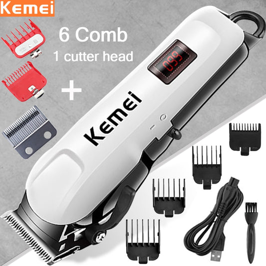 Kemei Professional Electric Hair Clipper / Cutting Wireless Trimmer , rechargeable / FREE Shipping