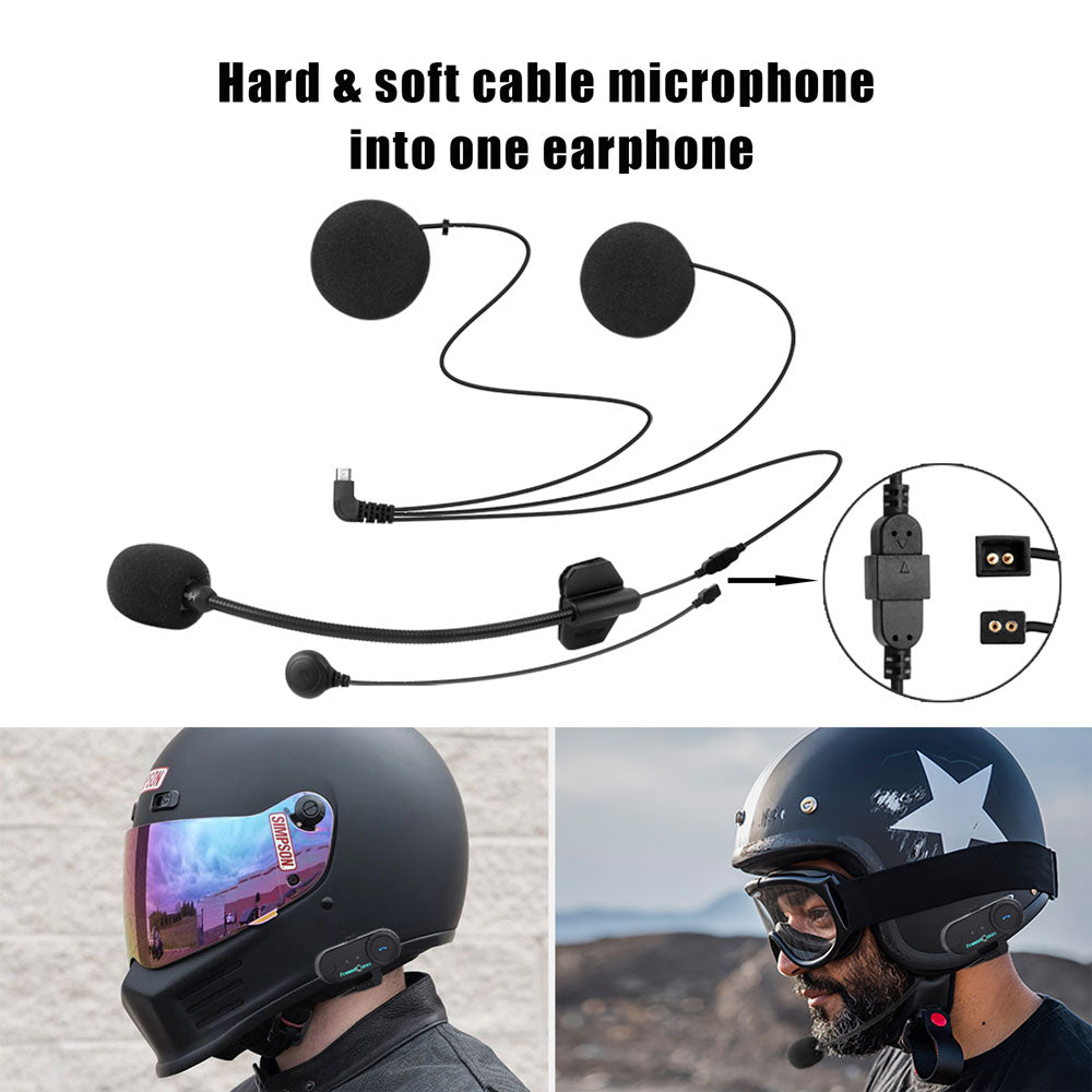 FreedConn Bluetooth Motorcycle Intercom Helmet Headset Headphone FM Music/ FREE Shipping