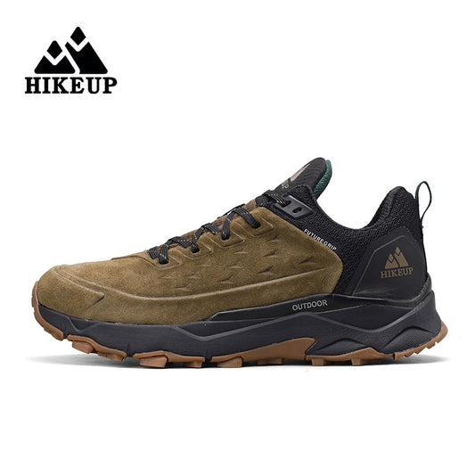 HIKEUP Leather Hiking Shoes for Men great for Outdoors orthopedic cushion sole/ FREE Shipping 15 days
