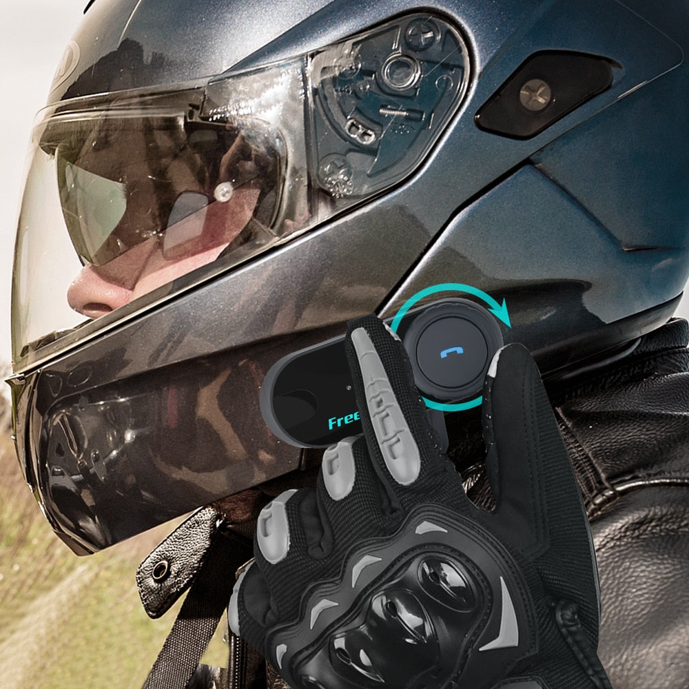 FreedConn Bluetooth Motorcycle Intercom Helmet Headset Headphone FM Music/ FREE Shipping