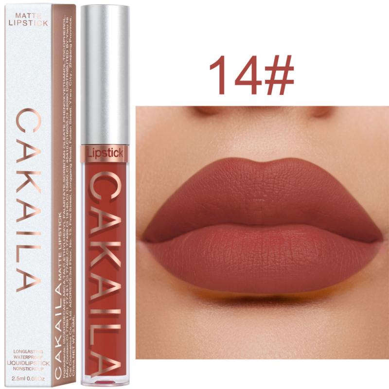 Lipstick Matte  CAKAILA Velvet Lip Gloss 36 Colors Long-Lasting Waterproof  / enter Code RT7CHPB8E3KX /  Buy 10 get 4 FREE /   FREE Shipping