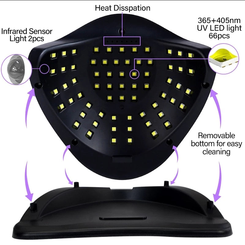 SUN X11 66LEDs Nail Dryer UV Lamp for Gel Nail Polish-Motion Sensing/ Buy 3 get 1 FREE / Enter Code B10N66TM2SEG / FREE Shipping