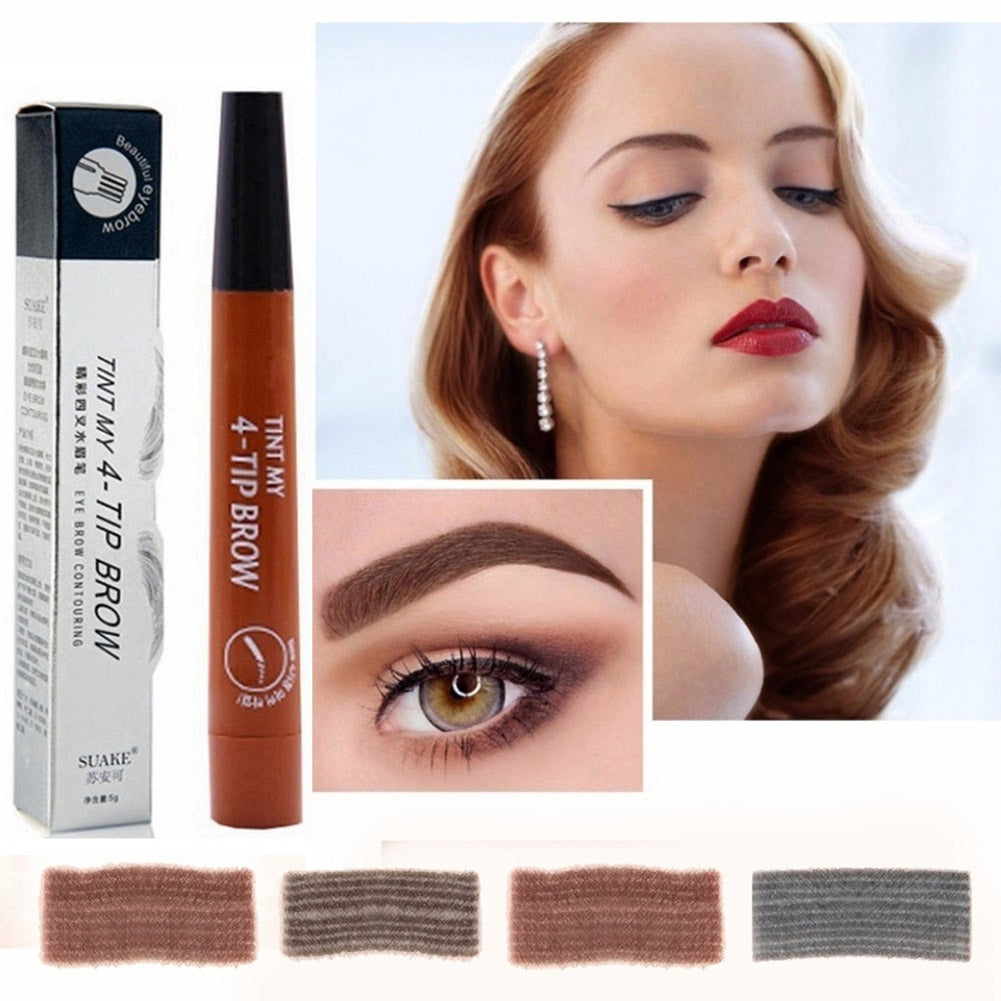 4 Point Eyebrow Liquid Pencil Waterproof - Microblade / Buy 25 get 7 FREE / Enter Code 24QZ9JA6Y2N6 / FREE Shipping