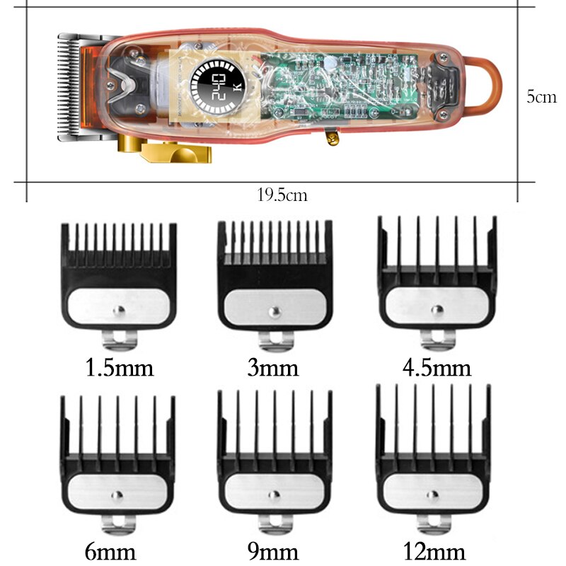 Kemei Electric Hair Clipper for Men / Professional cordless Cutter Wireless Hair Cutter / FREE Shipping