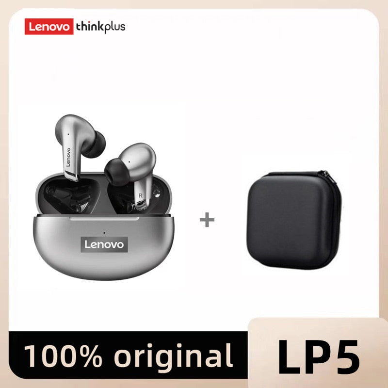 Lenovo LP5 TWS Bluetooth Earphone 9D Stereo HiFi Sports Wireless Earbuds for iPhone 13 Xiaomi / FREE Shipping