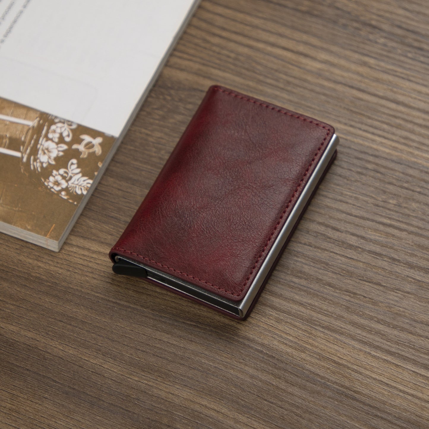 Men RFID Blocking Money, Bank Card Slim Leather Wallet-ID Holder-money clip/ Free Shipping