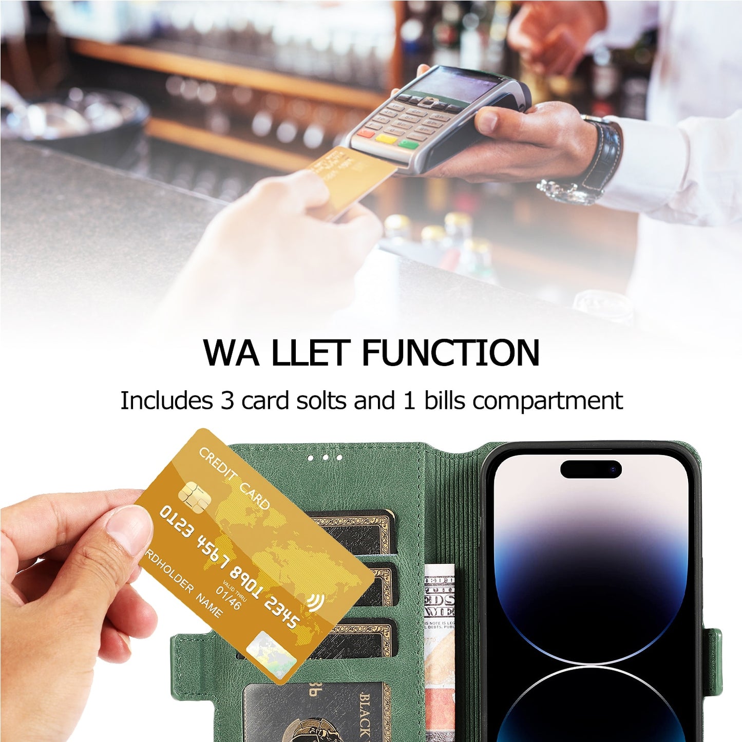 Leather Flip Wallet Case For iPhone 14 13 12 Mini 11 Pro XS MAX X XR 8 7 6s 6 Plus 5 5s SE 2020 2022 Card Stand Slot Phone Cover