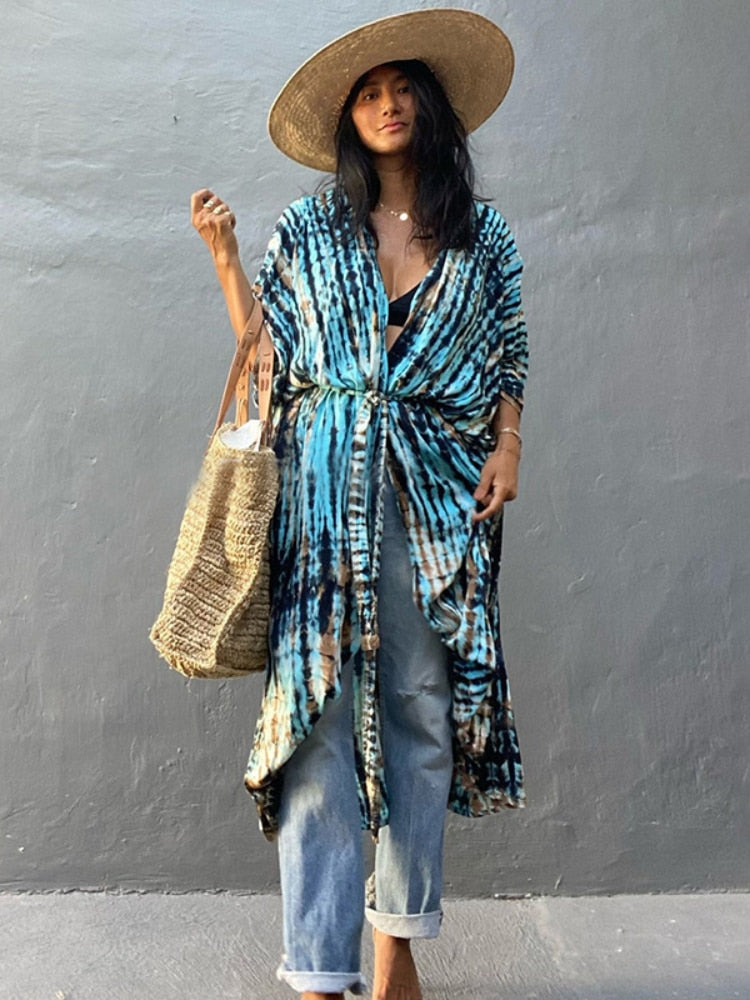 Beach Cover Up Kimono Robe for Women  light and comfortable / FREE Shipping