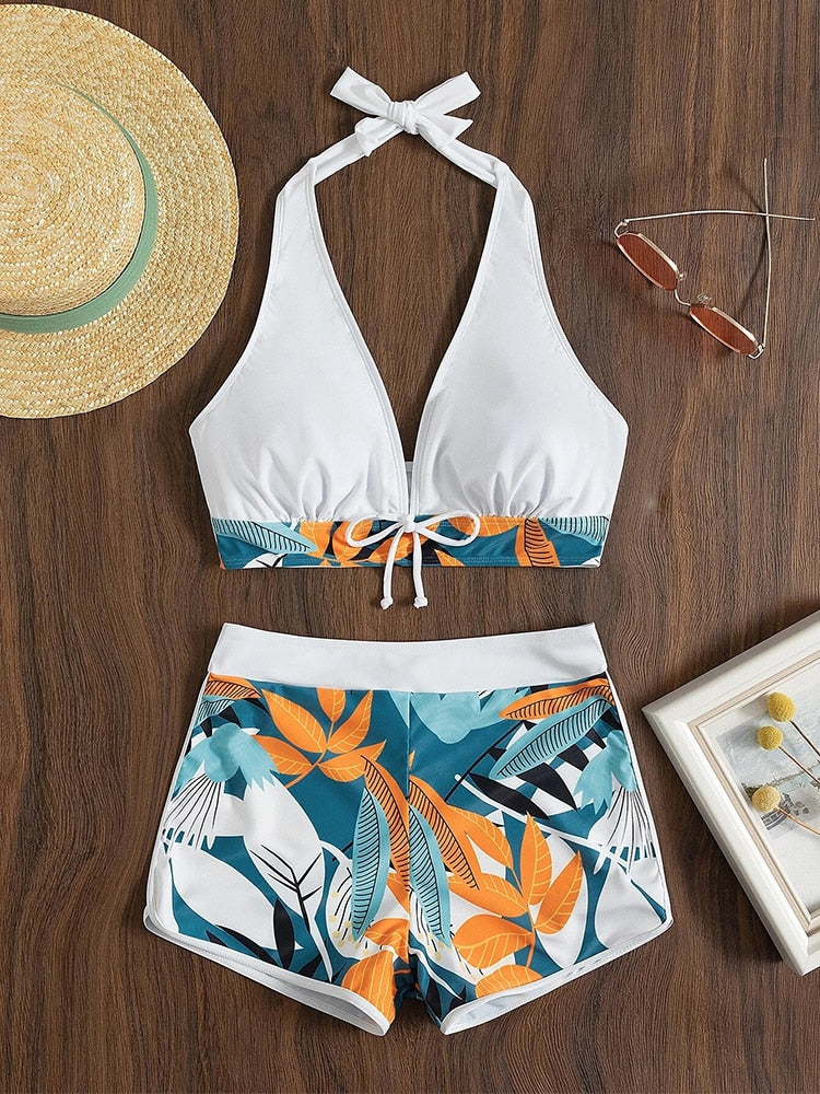 New High Waist Sexy Swimsuit for  Women casual beach wear custom prints / FREE Shipping