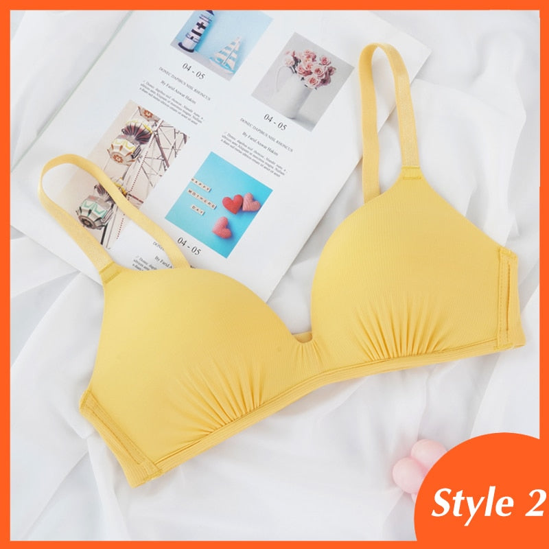 Seamless Bras for Women Push Up A - B cup comfortable  / enter Discount Code  XRSBZPJWKDSK   BUY  4 get 1 FREE  /  FREE  Shipping