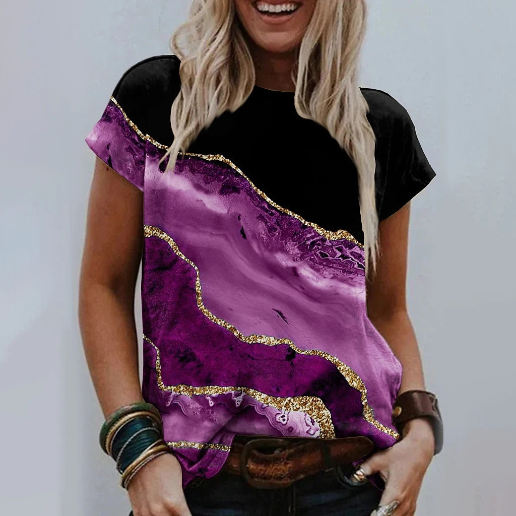 Ladies blouses beautiful floral / artistic designs comfortable top / enter Discount Code HAX0Y7AC7J18   BUY 4 get 1 FREE  / FREE Shipping